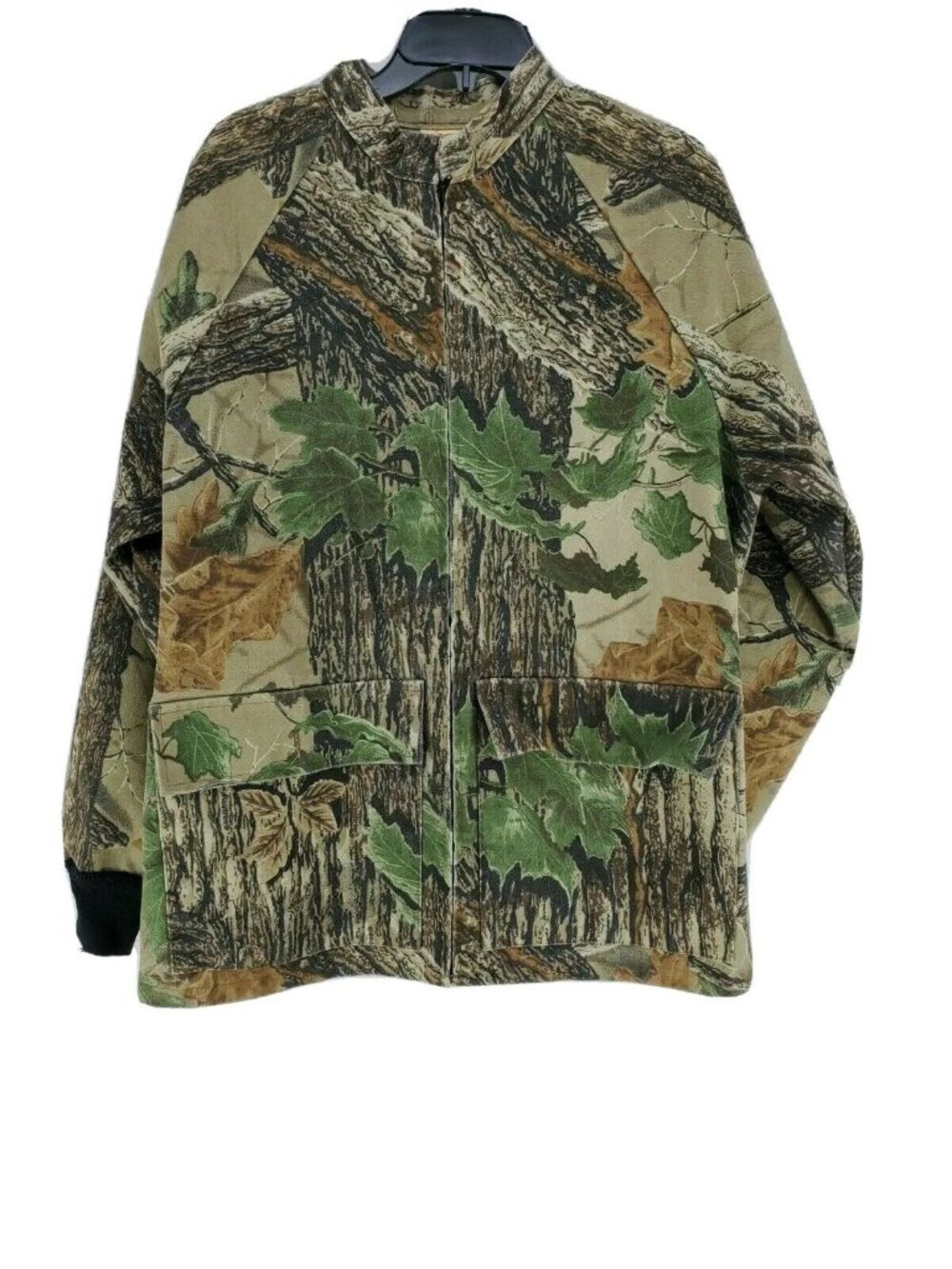 ScentLok Jacket Men's Size Medium Realtree Camo Elastic Waistband Button Pockets
